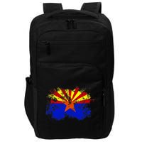 Arizona State Flag Grunge Impact Tech Backpack