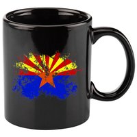 Arizona State Flag Grunge 11oz C Handle Ceramic Mug