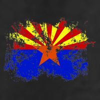 Arizona State Flag Grunge 11oz C Handle Ceramic Mug