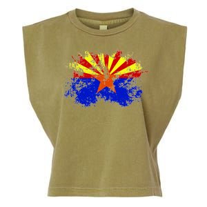 Arizona State Flag Grunge Garment-Dyed Women's Muscle Tee