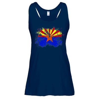 Arizona State Flag Grunge Ladies Essential Flowy Tank