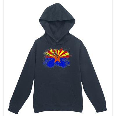 Arizona State Flag Grunge Urban Pullover Hoodie