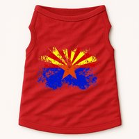 Arizona State Flag Grunge Doggie Tank