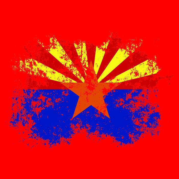 Arizona State Flag Grunge Apron