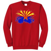 Arizona State Flag Grunge Sweatshirt