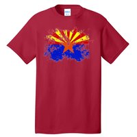 Arizona State Flag Grunge Tall T-Shirt