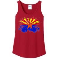 Arizona State Flag Grunge Ladies Essential Tank