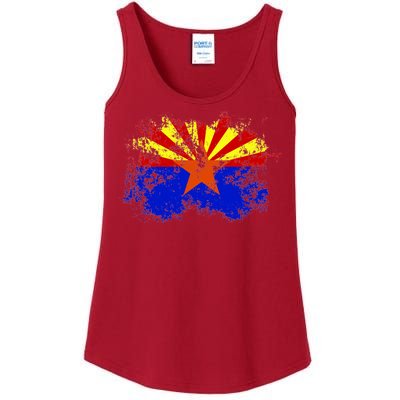 Arizona State Flag Grunge Ladies Essential Tank