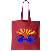 Arizona State Flag Grunge Tote Bag