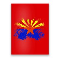 Arizona State Flag Grunge Poster