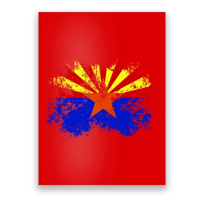 Arizona State Flag Grunge Poster