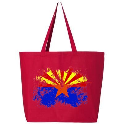 Arizona State Flag Grunge 25L Jumbo Tote