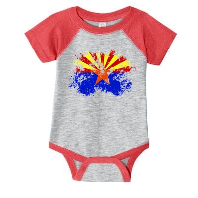 Arizona State Flag Grunge Infant Baby Jersey Bodysuit