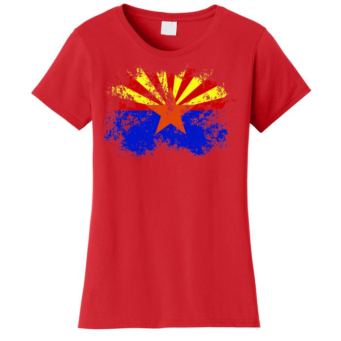 Arizona State Flag Grunge Women's T-Shirt