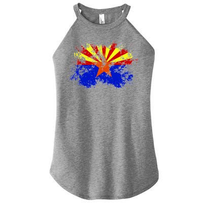 Arizona State Flag Grunge Women's Perfect Tri Rocker Tank