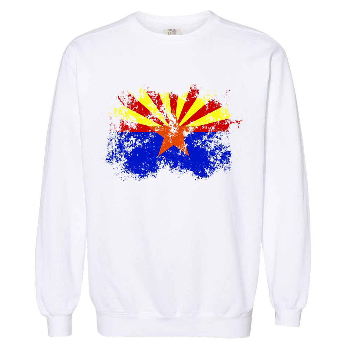 Arizona State Flag Grunge Garment-Dyed Sweatshirt