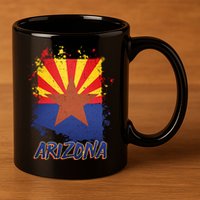 Arizona State Star Flag 11oz C Handle Ceramic Mug