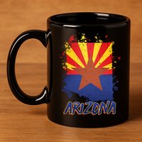 Arizona State Star Flag 11oz C Handle Ceramic Mug