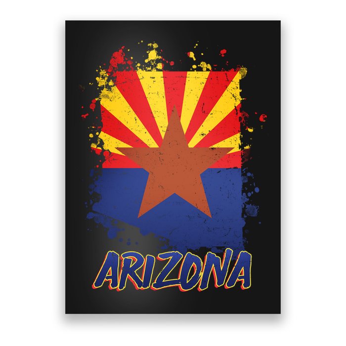 Arizona State Star Flag Poster