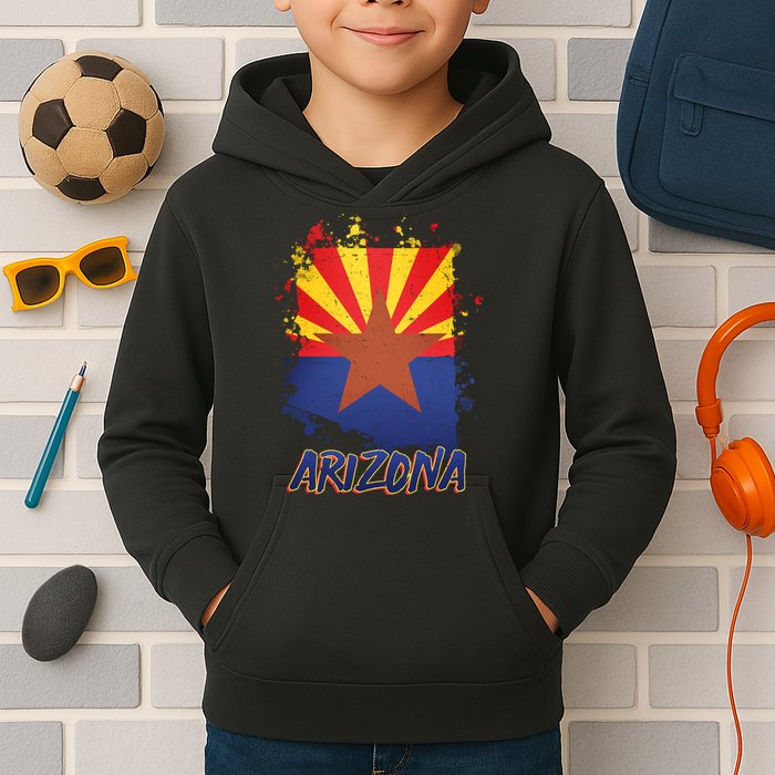 Arizona State Star Flag Kids Hoodie