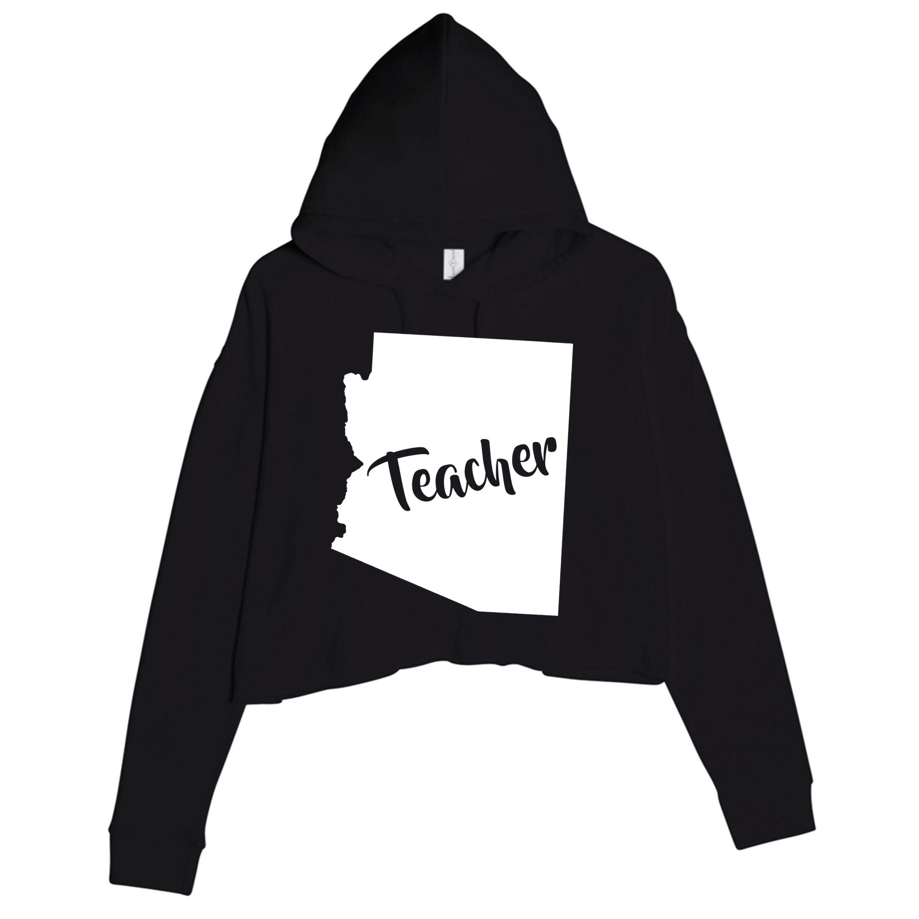 Arizona Teacher Crop Fleece Hoodie