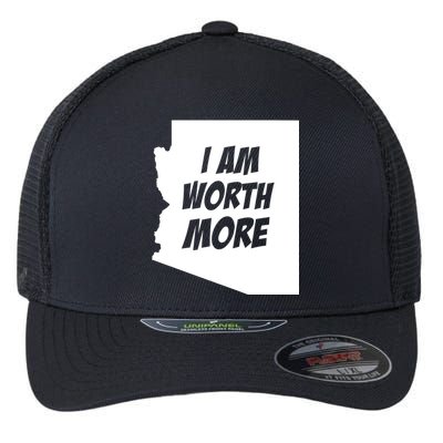 Arizona Teacher Protest I Am Worth More Flexfit Unipanel Trucker Cap