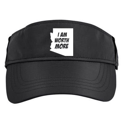 Arizona Teacher Protest I Am Worth More Adult Drive Performance Visor