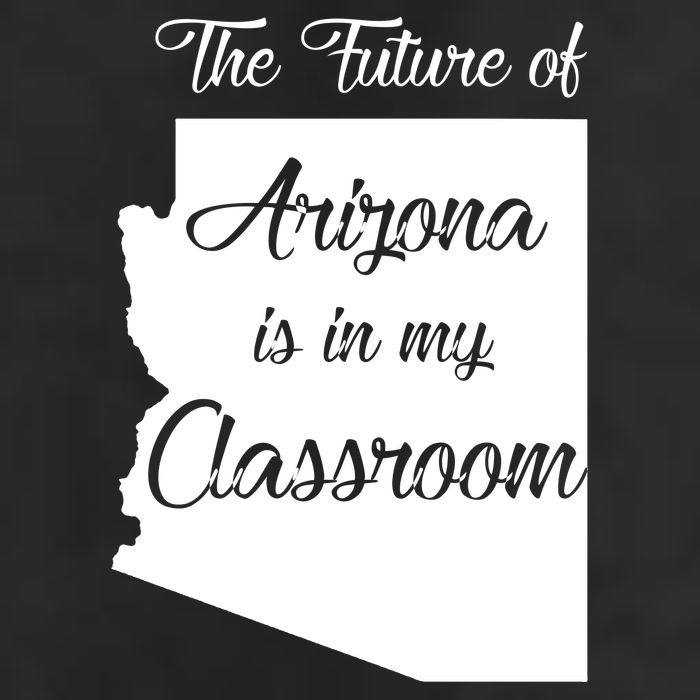 Arizona Teacher The Future Of Arizona Is In My Classroom 7 Panel Mesh Trucker Snapback Hat