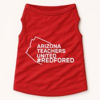 Arizona Teachers United Red For Ed #redfored Doggie Tank