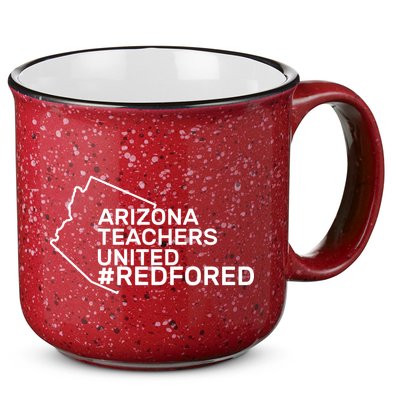 Arizona Teachers United Red For Ed #redfored 15oz Campfire Ceramic Mug