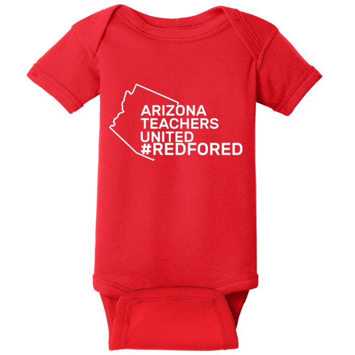 Arizona Teachers United Red For Ed #redfored Baby Bodysuit