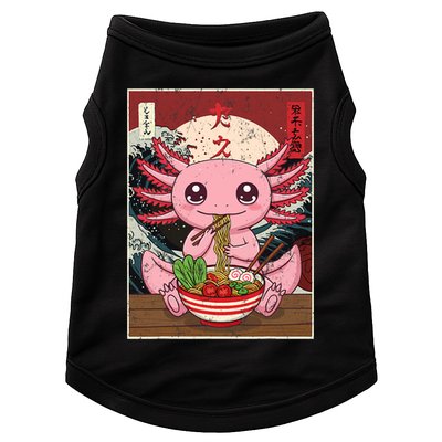 Axolotl Ramen Japanese Funny Graphic Tees Kawaii Anime Gifts Doggie Tank
