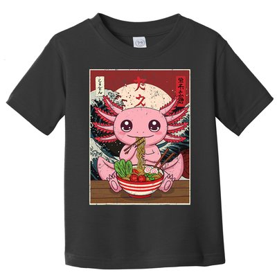 Axolotl Ramen Japanese Funny Graphic Tees Kawaii Anime Gifts Toddler T-Shirt