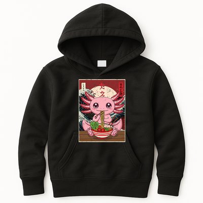 Axolotl Ramen Japanese Funny Graphic Tees Kawaii Anime Gifts Kids Hoodie