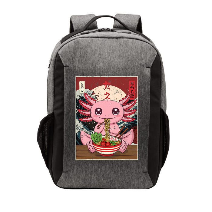 Axolotl Ramen Japanese Funny Graphic Tees Kawaii Anime Gifts Vector Backpack