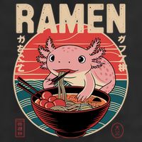 Axolotl Ramen Japanese Noodles Kawaii Anime Axolotl Cool Comfort Performance Bucket Hat