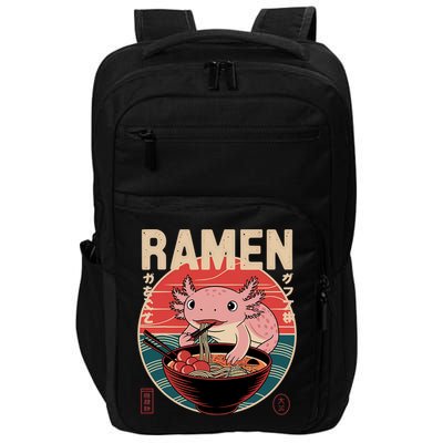 Axolotl Ramen Japanese Noodles Kawaii Anime Axolotl Impact Tech Backpack