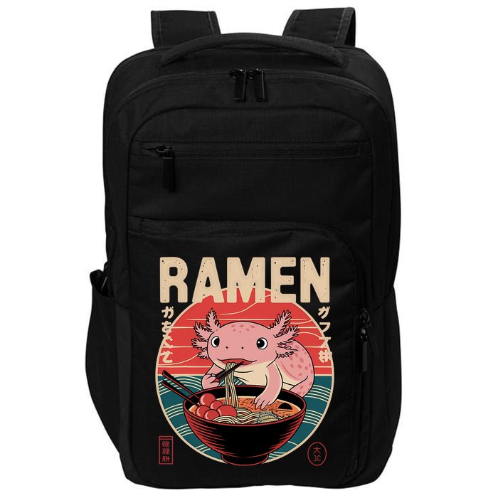 Axolotl Ramen Japanese Noodles Kawaii Anime Axolotl Impact Tech Backpack
