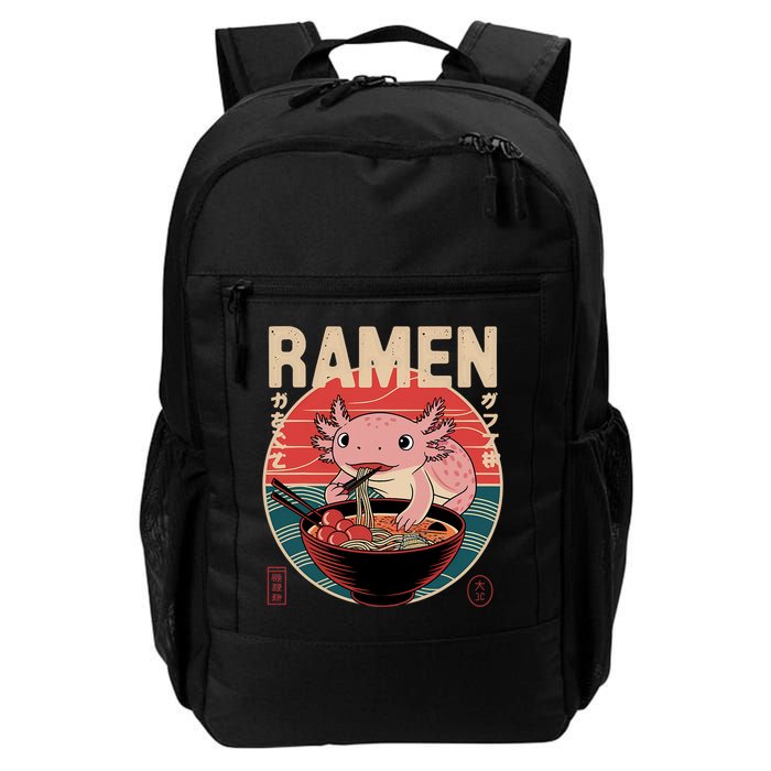 Axolotl Ramen Japanese Noodles Kawaii Anime Axolotl Backpack