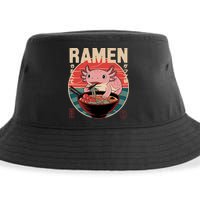 Axolotl Ramen Japanese Noodles Kawaii Anime Axolotl Sustainable Bucket Hat