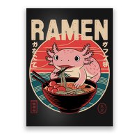 Axolotl Ramen Japanese Noodles Kawaii Anime Axolotl Poster