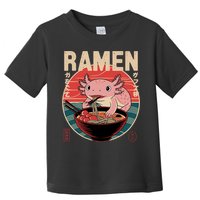 Axolotl Ramen Japanese Noodles Kawaii Anime Axolotl Toddler T-Shirt