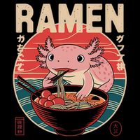Axolotl Ramen Japanese Noodles Kawaii Anime Axolotl Toddler T-Shirt