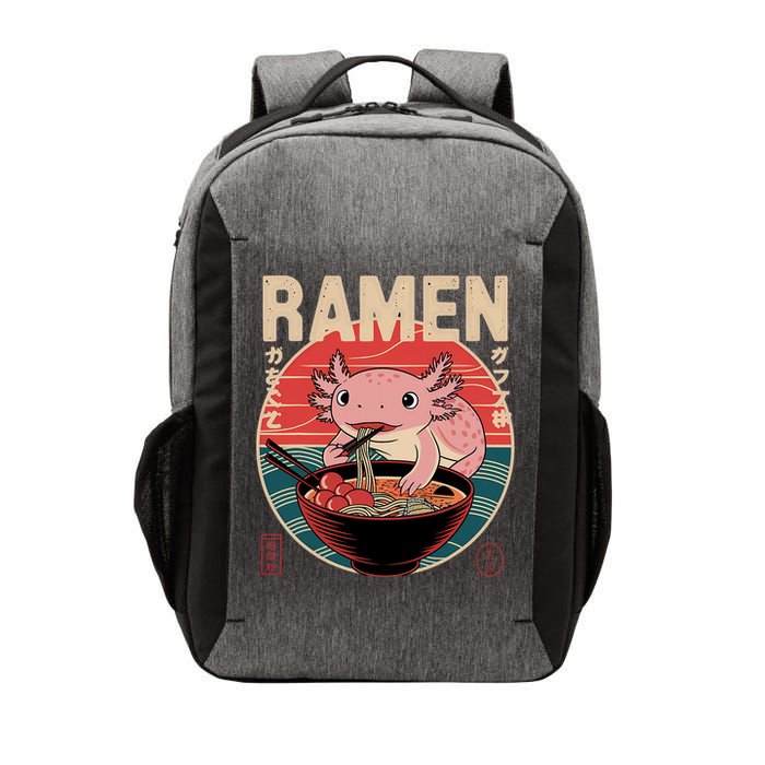 Axolotl Ramen Japanese Noodles Kawaii Anime Axolotl Vector Backpack