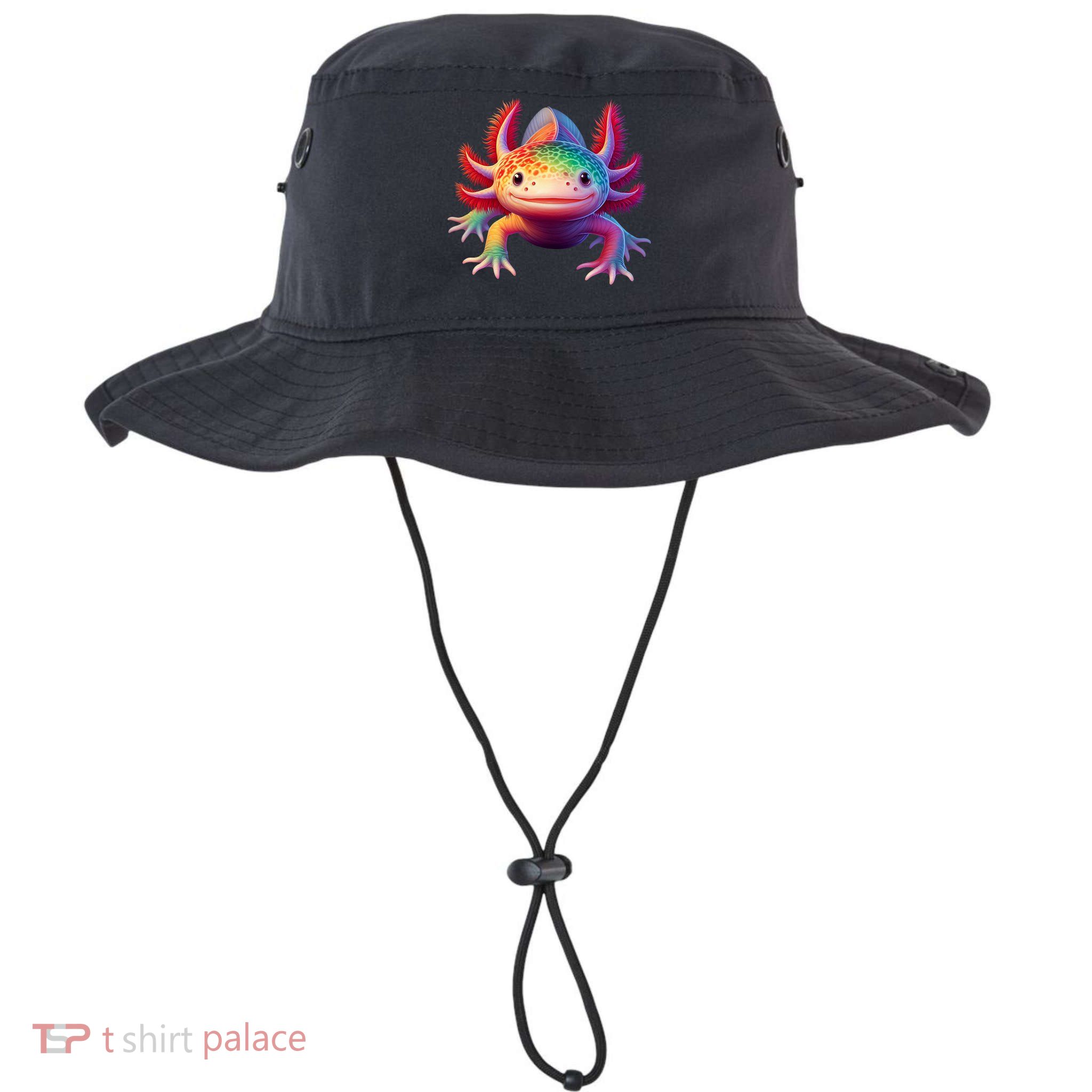 Axolotl Rainbow Kawaii Colorful Axolotl Lovers Herpetologist Bucket Hat