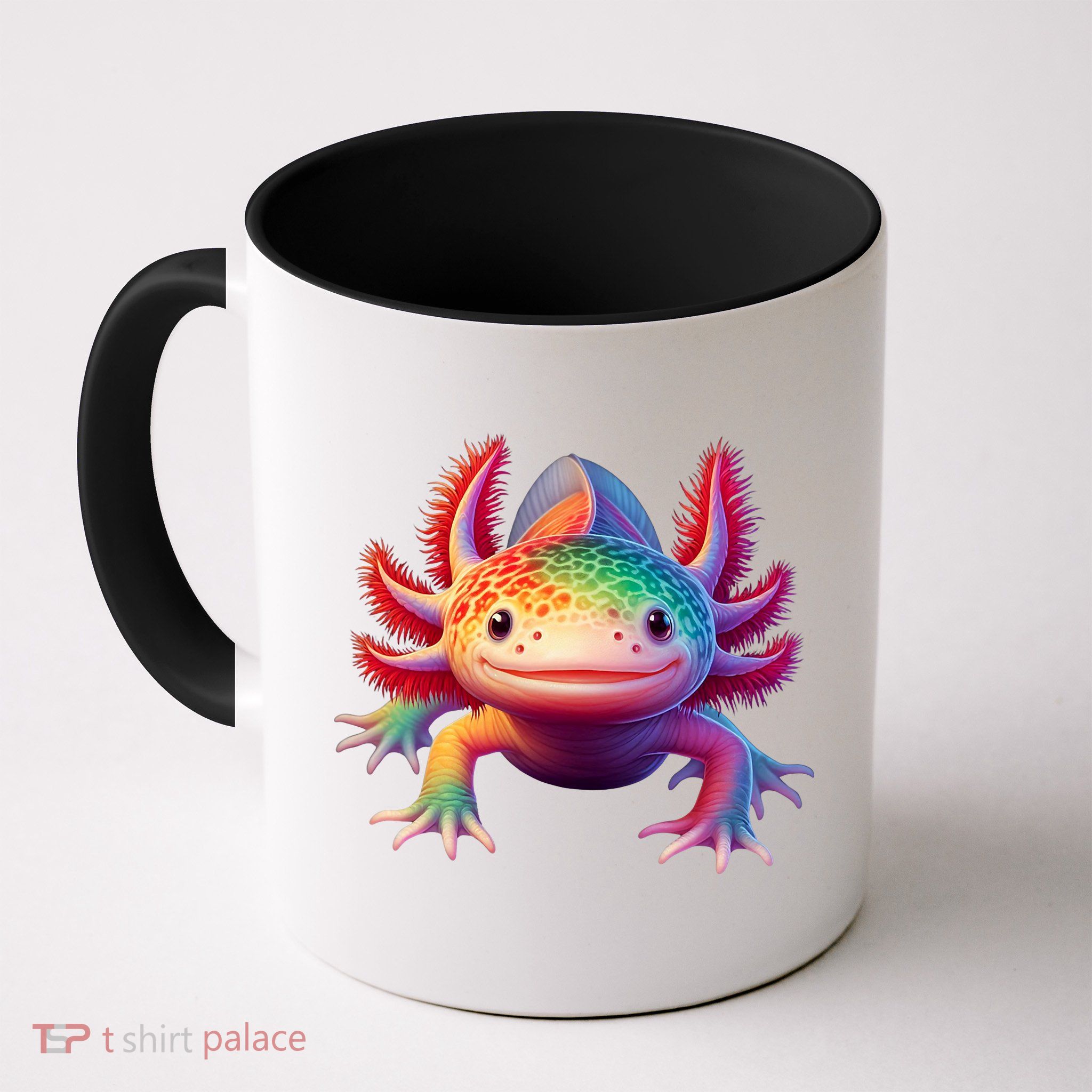 Axolotl Rainbow Kawaii Colorful Axolotl Lovers Herpetologist Mug