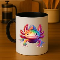 Axolotl Rainbow Kawaii Colorful Axolotl Lovers Herpetologist Mug