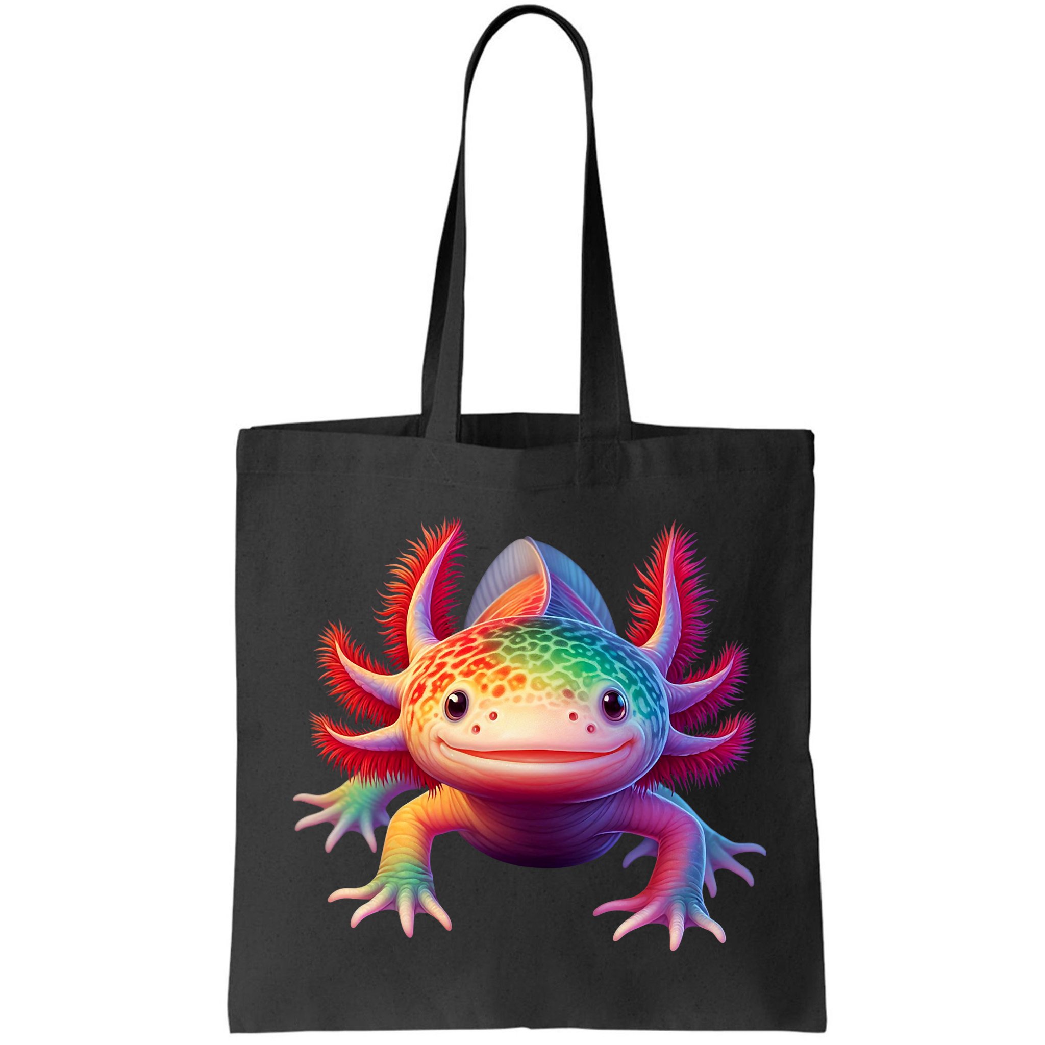 Axolotl Rainbow Kawaii Colorful Axolotl Lovers Herpetologist Bag