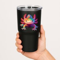 Axolotl Rainbow Kawaii Colorful Axolotl Lovers Herpetologist Tumbler