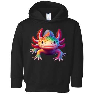 Axolotl Rainbow Kawaii Colorful Axolotl Lovers Herpetologist Toddler Hoodie